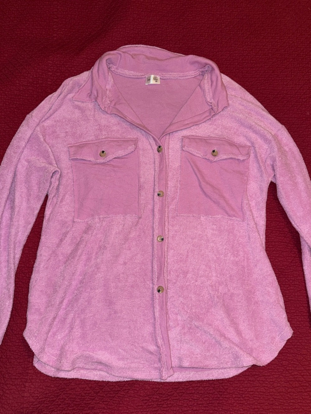 Pink Button-Up Shacket
